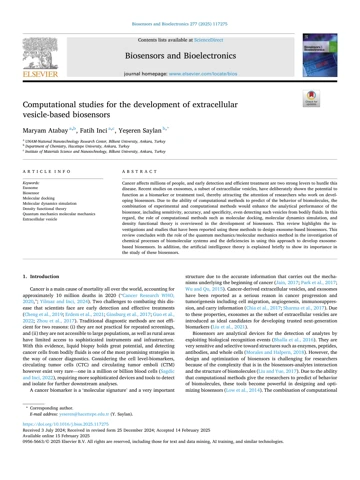 Preview of Computational studies for the development of extracellular vesicle-based biosensors